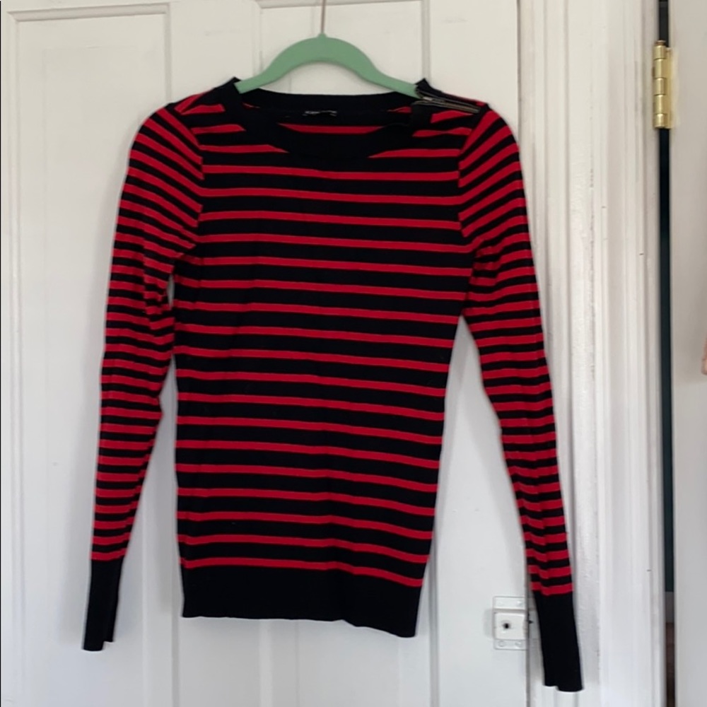 Black & Red striped sweater